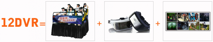 Oculus DK2 VR 유리를 가진 오락 뒤 12 D 찌르/공기 주입 영화관 0