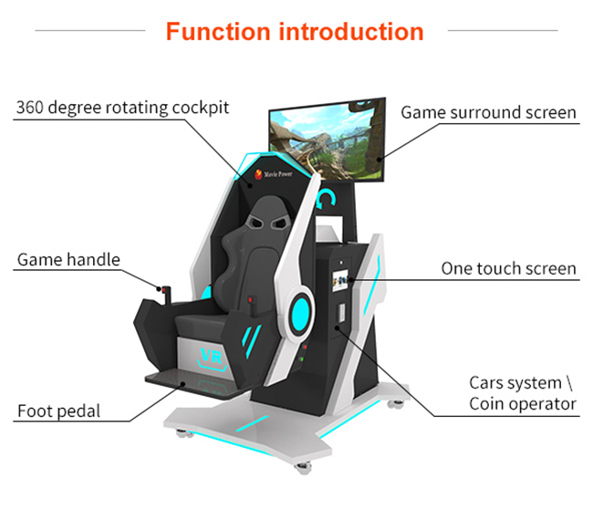 오락 9d VR 게임기 아이 선수 360 모의 비행 장치 3